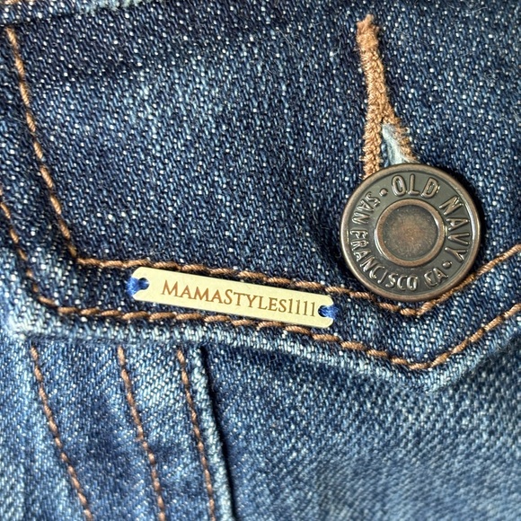 Customized Metallica Rockstar Blue Denim Jean Jacket with Skull Floral Design XL - Picture 11 of 14